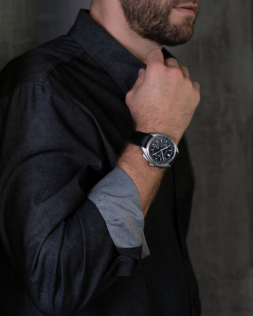 Bulova Lunar Pilot Men s Special Edition Black Dial Steel Watch Bulova